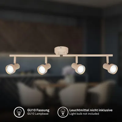 Produktbild von Deckenstrahler Deckenleuchte Deckenlampe Schwenkbar Flur 4-flammig