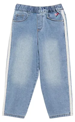 Produktbild von s.Oliver Jeans Toni/Relaxed Fit/Mid Rise/Tapered Leg/Stickerei & Spitzen-Tape