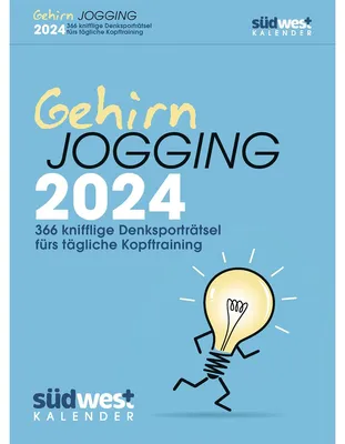 Productafbeelding van Gehirnjogging 2024 - 314 knifflige Denksporträtsel fürs tägliche Kopftraining - Textabreißkalender zum Aufstellen oder Aufhängen