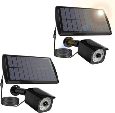 Obrázek produktu pro Solární senzor Světla - Outdoor osvětlení detektor pohybu - Bezpečnost venku - 11 LEDů Vodotěsná - 2 ks - Černá