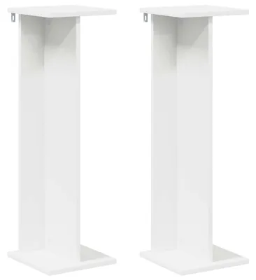 Image de Support de Plante 2 pcs Blanc 25 x 25,5 x 80,5 cm