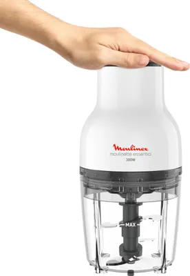 Produktbild von Moulinex Moulinette Essential Zerkleinerer 300W, Schüssel 400ml, Mini Zerkleinerer mit 4 Klingen (38,99)