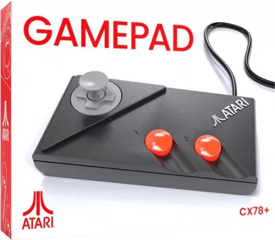 Produktbild von Atari Gamepad CX78+ Zwei-Tasten-Griff abnehmbar Kompatibel Atari 2600+