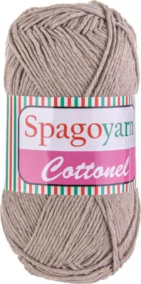 Produktbild von 100g Strickgarn Baumwolleel Uni Häkelgarn Strickwolle Handstrickgarn Farbwahl, Farbe:graubeige