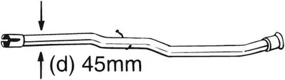 Immagine prodotto di Tubo di riparazione, convertitore catalitico BOSAL 889-175