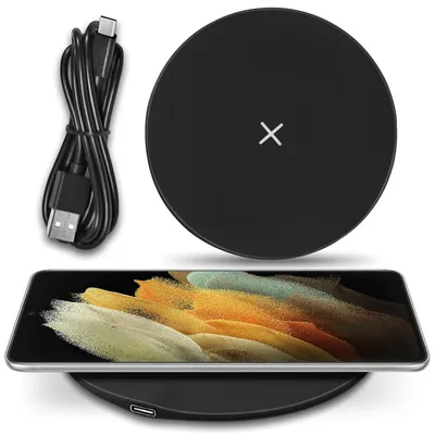 Produktbild von QI Wireless Ladematte Ladegerät für Samsung Galaxy S21 FE 15W Ladestation Laden