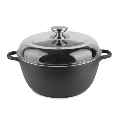 Produktbild von INDUKTION Aluguss TOPF mit Glasdeckel Beschichtet AMBITION 6,5L
