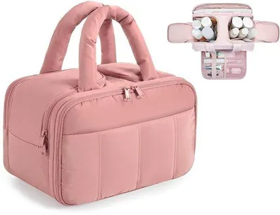 Produktbild von Damen-Toiletentasche - 30*18,5*21,5 cm - Polyester - Rosa