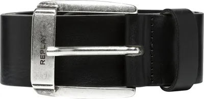 Produktbild von REPLAY Leder Gürtel Classic Belt W85 Black schwarz