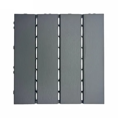 Produktbild von Floordirekt Terrassenfliesen Elyse, Klickfliesen 30x30 cm, wetterfester Balkon Bodenbelag aus Polypropylen, pflegeleicht & leicht verlegbar – 1 Stück