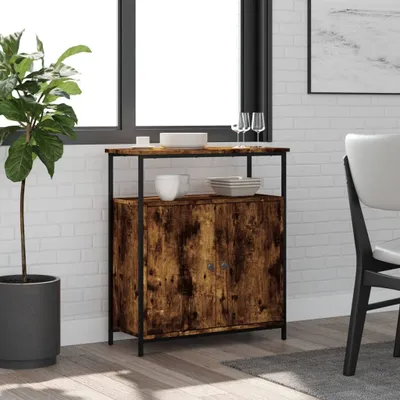 Zdjęcie produktu dla vidaXL Kredens dąb wędzony 70x30x80 cm materiał drewnopochodny