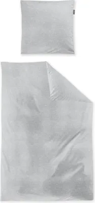 Produktbild von Irisette Edel-Feinbiber Bettwäsche-Garnitur Koala 8544  Farbe silber  135x200+80x80cm