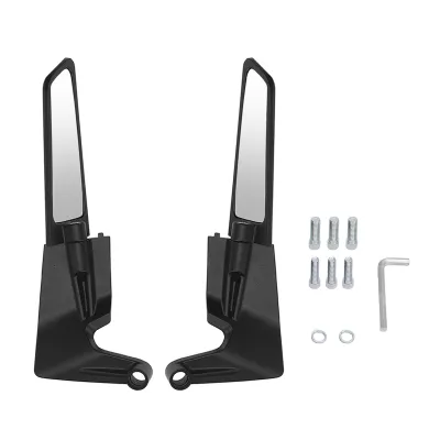 Imagen del producto de Espejos retrovisores para motocicleta, fabricados en aleación de aluminio, ajustables y giratorios, compatibles con Nmax 155 125