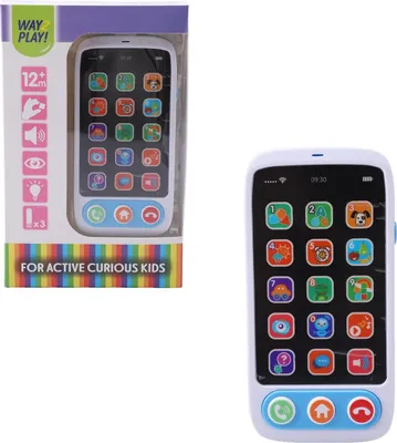 Produktbild von Spielzeug-Smartphone für Kinder, mehrsprachig, mit Lichteffekten