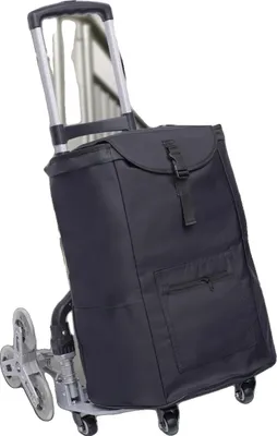 Produktbild von Faltwagen, Aluminiumlegierungsrahmen, 75 kg Tragfähigkeit, 40 kg Treppensteigfähigkeit, verstellbare Höhenstufen, kompakte Faltmaße