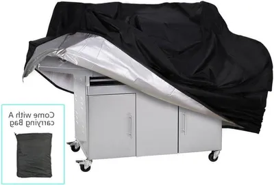 Grillabdeckung 210D Oxford-Gewebe wasserdicht reißfest UV-beständig - 145 x 61 x 117 cm