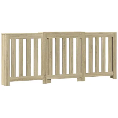 Image de Cache-radiateur chêne sonoma 205x21,5x83,5 cm bois d'ingénierie