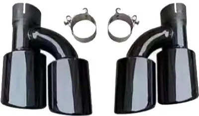 Produktbild von DIEDERICHS 4102801 Auspuffblende Endrohr Blende Stahl schwarz Lackiert für AUDI A6 Avant (4G5, 4GD, C7) A6 Limousine (4G2, 4GC, C7)