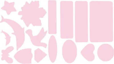 Produktbild von INF Selbstklebende Reparaturflicken für Kleidung Rosa