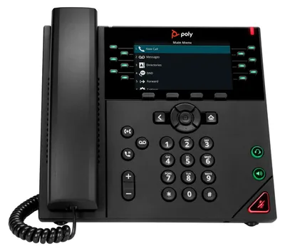 Produktbild von Poly VVX 450 - VoIP-Telefon - dreiweg Anruffunktion - SIP, SRTP, SDP - 12 Leitungen - Schwarz