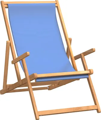 Obrázok produktu pre vidaXL Plážové kreslo Skladacie masívne drevo Teak Blue
