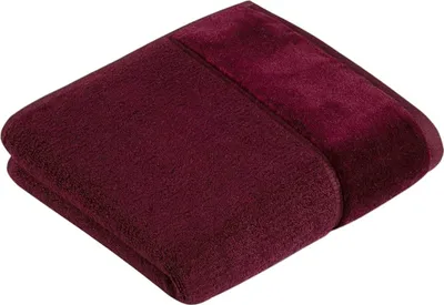 Produktbild von Vossen Handtuch aus reiner Baumwolle 50x100 cm 100% Premium-Baumwolle bordeauxfarben