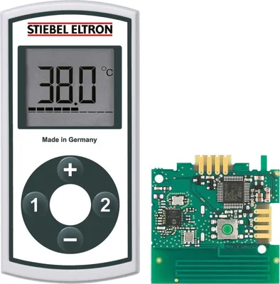 Produktbild von STIEBEL ELTRON Funkfernbedingung FFB 4 Set EU für Durchlauferhitzer inkl. Empfangsmodul, LCD, Memoryfunktion, 238930