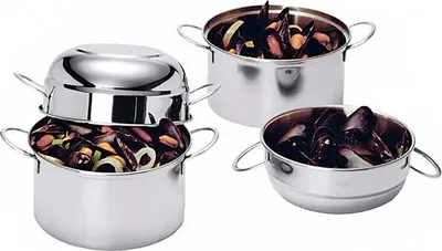 Immagine prodotto di Pentola per cozze CONTACTO per circa 0,8 kg - 1 kg di cozze, capacità: 2,50 litri