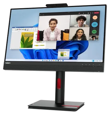 Produktbild von Lenovo ThinkCentre TIO-24 Gen5 Monitor, 60,5 cm (23.8"), 1920 x 1080 Pixel, Full HD, LED, 6 ms, Schwarz