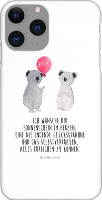 Produktbild von Mr. & Mrs. Panda Iphone 11 Pro Handyhülle Koala Luftballon - Weiß - Geschenk, Handy Case, Geburtstag, Party, Premium Kunststoff