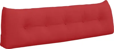 Immagine prodotto di vidaXL Cuscino per lo schienale rosso 160 x 24 x 50 cm in tessuto