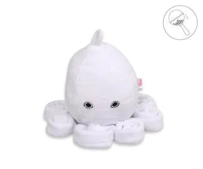 Immagine prodotto di Polpo coccoloso con sonaglio - bianco