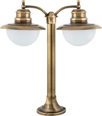 Immagine prodotto di Lampada da terra per esterno IP23 E27 55 cm in vero ottone Lampada da terra marittima per esterno cortile casa