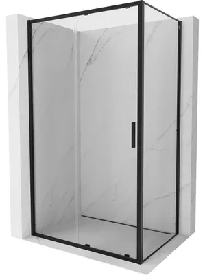 Obrázek produktu pro Mexen Exo sprchový kout posuvný 150 x 110 cm, transparentní, černý - 8151-150-110-70-00