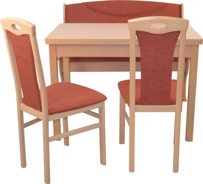 Produktbild von Sitzgruppe 4tlg. mit Esstisch 104x67 cm
