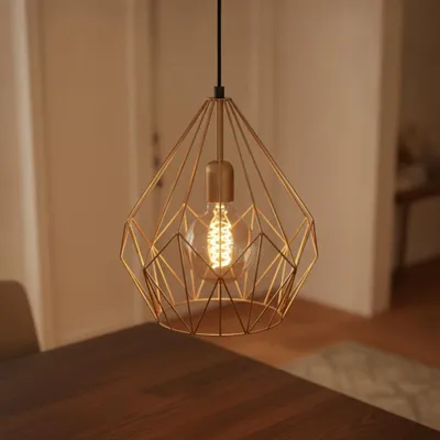 Image de EGLO Lampe à suspendre Carlton cuivre 49258, productTiles.product.images.aiGenerated