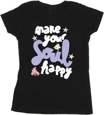 Produktbild von Disney - "The Little Mermaid Happy" T-Shirt für Damen BI26427 (XL) (Schwarz)