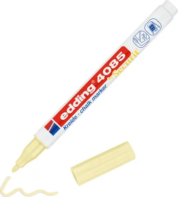Zdjęcie produktu dla Edding - Pisak kredowy Edding 4085 1-2 mm pastelowy żółty | 10 sztuk