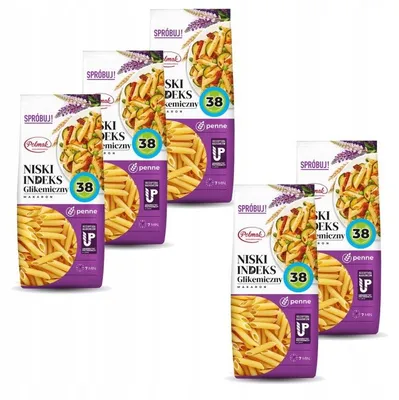 Produktbild von Polmak Penne-Nudeln, glykämischer Index 38, 5 x 250 g