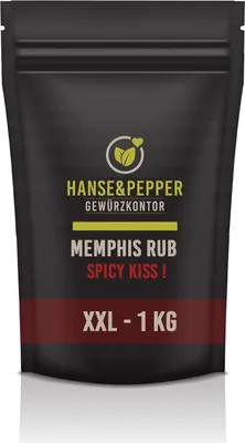 Produktbild von 1kg Memphis Tennessee Rub Top 1A Aromatisch natürlich vom Hanse&Pepper Gewürzkontor  - Gourmet Serie
