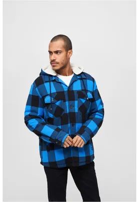 Obrázek produktu pro Bunda Brandit Lumberjacket Hooded black/blue - 7XL