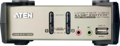 Produktbild von ATEN CS1732B KVM Switch VGA, PS/2-USB, Audio, USB-Hub, 2 Ports