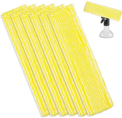 Image de Accessoires de ruban adhésif pour kit de nettoyage pour vitres - 6 pièces - jaune
