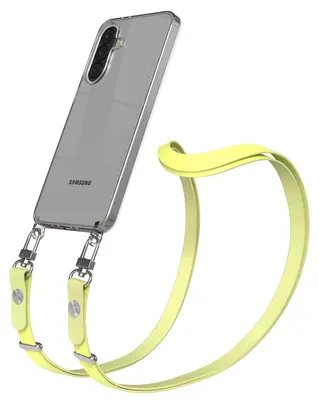 Produktbild von EAZY CASE Handykette magnetisch mit Handyhülle für Samsung Galaxy A37, Crossbody Handyband 1-1,90m verstellbar mit 2 Ösen in Gelb