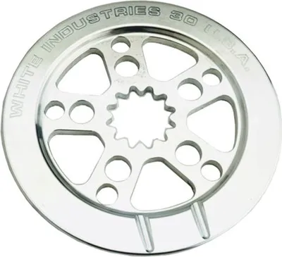 Produktbild von White Industries ENO17 Direct Mount Singlespeed Bashguard/Kettenblatt, 30 Z., polished silver