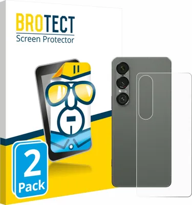 Produktbild von 2x Für Sony Xperia 1 VII (Rückseite) Schutzfolie BROTECT Displayschutz Display Schutz Folie Klar Transparent