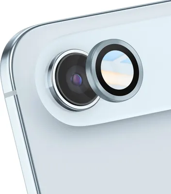 Image de Avizar, protection de l'objectif de l'iPhone Air avec cadre renforcé, bleu clair