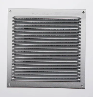 Image de Grille Aluminium Sans Bord 170x170mm Design Discret, Ventilation Efficace, Aluminium Durable - Fepre