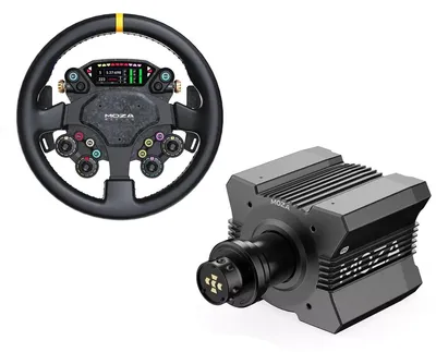 Produktbild von MOZA R12 V2 + CS V2P – Direct-Drive Sim-Racing-Bundle 12 Nm – PC