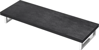 Produktbild von Mai & Mai Waschbeckenauflage 45x140cm inkl. Edelstahlkonsolenträger Waschtischhalter gebürstet Anthrazit